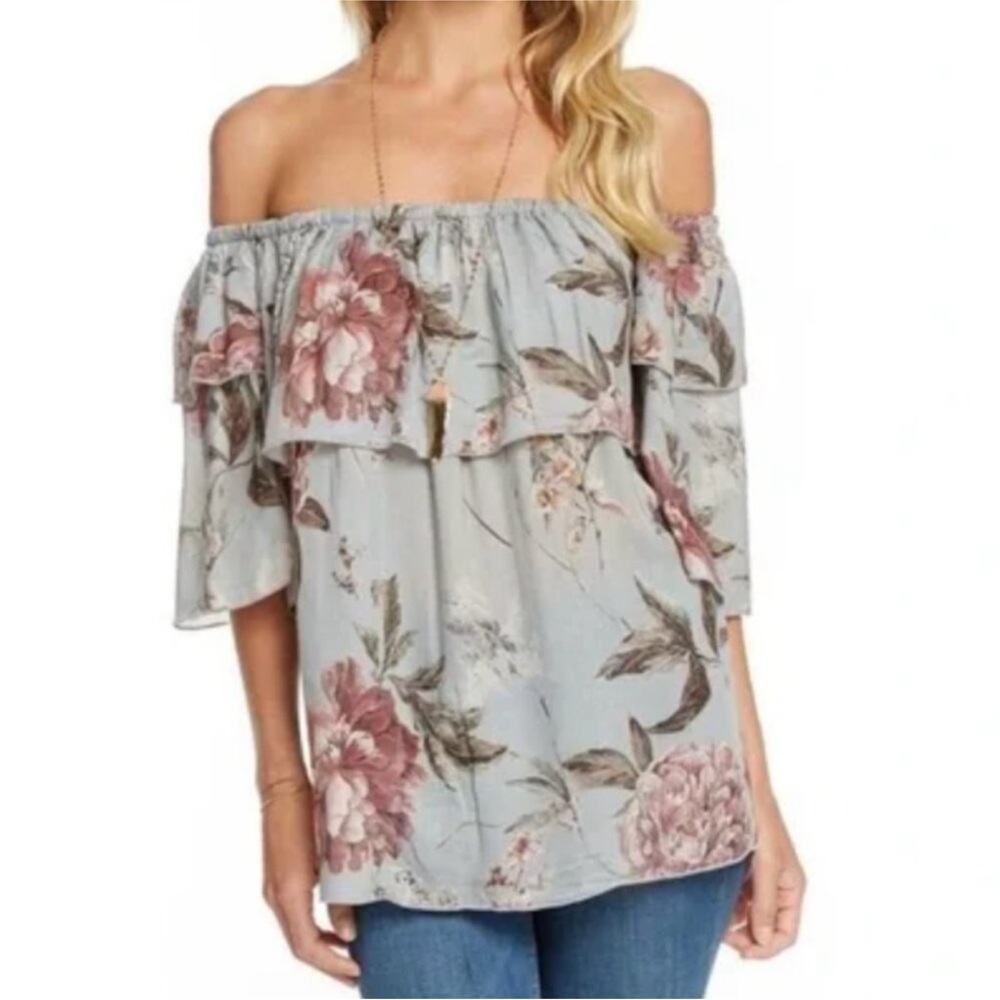 NWT Chaser Floral Off-Shoulder Top